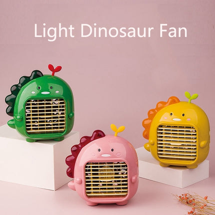 A9 Desktop Dinosaur Fan USB Mini Large Wind Fan(Pink)-garmade.com
