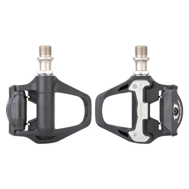 1 Pair PROMEND PD-R97P Bicycle Self-Locking Pedal Road Bike Nylon Lock Pedal SPD System Cassette Palin Pedal(Black)-garmade.com