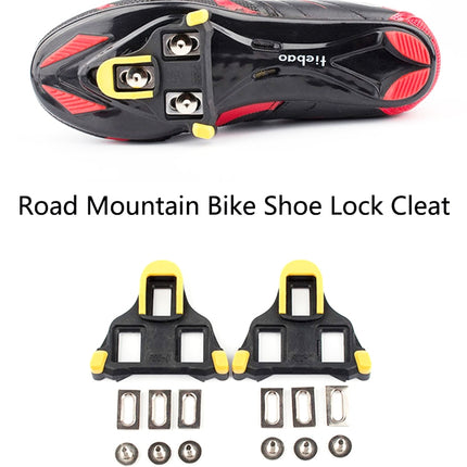 PROMEND Road Mountain Bike Shoe Lock Cleat Self-Locking Pedal Cleat(Highway Car Lock Yellow)-garmade.com