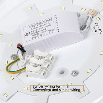 LED Sound Light Control Ceiling Lamp Round Corridor Intelligent Sensor Lamp, Power source: 24W 400mm(White)-garmade.com