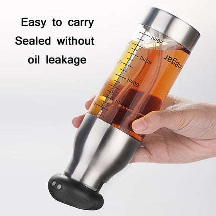 Stainless Steel Push-Type Oil Spray Bottle Barbecue Oil And Vinegar Sprayer-garmade.com