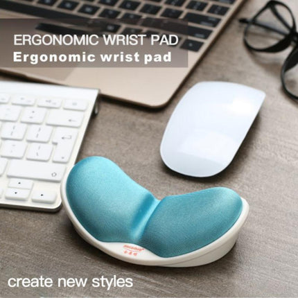 Jincomso V1C Slow Rebound Wristband Mouse Pad Ergonomic Memory Foam Mechanical Keyboard Hand Rest(Gray)-garmade.com