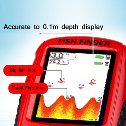 Color HD Screen USB Charging Dot Matrix Fish Finder，Random Color Delivery-garmade.com