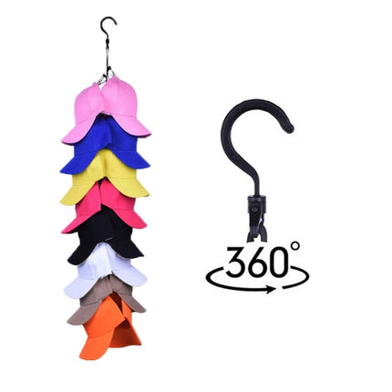 Rotary Hook Wardrobe Cap Clip-Hanging Rope Bedroom Home Storage Clothes Door Back Rogue-garmade.com