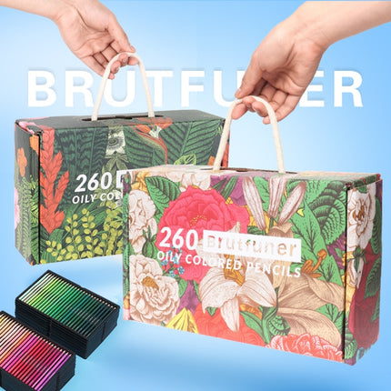 BRUTFUNER 520 Colors Color Lead Set Art Painting Oily Hand-Painted Color Lead(Gift Box Packaging)-garmade.com