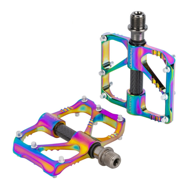 1 Pair PROMEND Three Peilin Bearing Aluminum Alloy CNC Bicycle Colorful Pedal PD-R87CY-garmade.com