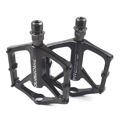 1 Pair PROMEND PD-M46 Bicycle Pedal Aluminum Alloy CNC Bearing Palin Pedal(Black)-garmade.com