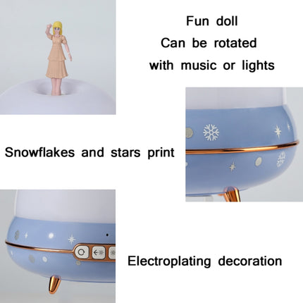 Doll Projection Night Light USB Charging Starry Sky Ocean Music Box, Spec: Standard Ver. 2.7W(White)-garmade.com