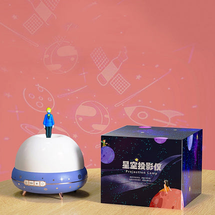 Doll Projection Night Light USB Charging Starry Sky Ocean Music Box, Spec: Standard Ver. 2.7W(Blue)-garmade.com
