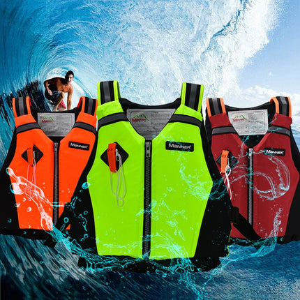 Manner QP2025 Buoyancy Vest Dragon Boat Kayak Paddle Board Buoyancy Vest(Red)-garmade.com