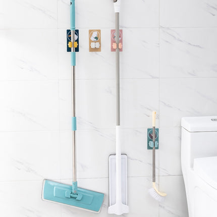 5 PCS Mop And Broom Holder Bathroom Strong Seamless And Non-Perforated Mop Hook(Tree Lazy)-garmade.com