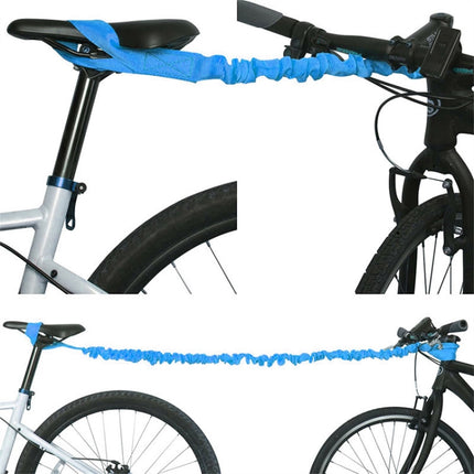 Bicycle Trailer Rope Parent-Child Tensile Traction Rope(Blue + Triangle Bag)-garmade.com