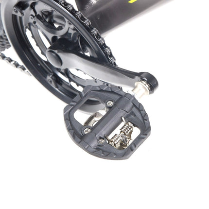 Bicycle Self-Locking Pedals Mountain Bike Locks Flat Pedals Dual-Purpose SPD Lock Pedals(Black)-garmade.com