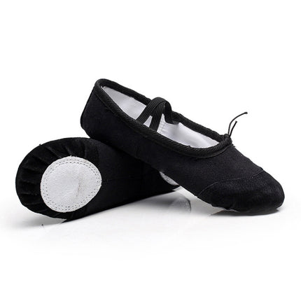 2 Pairs Flats Soft Ballet Shoes Latin Yoga Dance Sport Shoes for Children & Adult(Black)-garmade.com