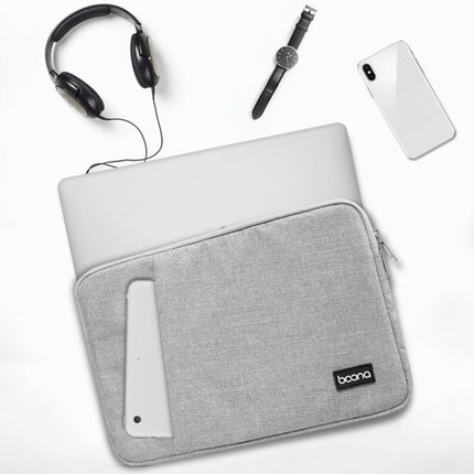 Baona Laptop Liner Bag Protective Cover, Size: 12 inch(Black)-garmade.com