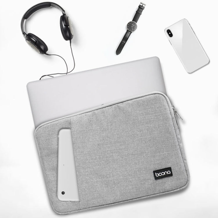 Baona Laptop Liner Bag Protective Cover, Size: 15 inch(Lightweight Black)-garmade.com