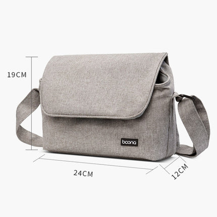 Baona BN-H013 Camera Shoulder Bag SLR Lens Storage Handbag(Light-Thin Gray)-garmade.com