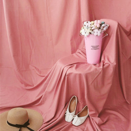 1 x 2.4m Photo Background Cloth Increased Widened Photography Cloth Live Broadcast Solid Color Cloth(Deep Pink)-garmade.com
