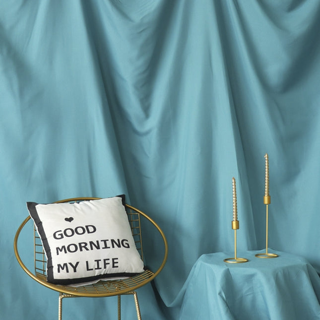 1 x 2.4m Photo Background Cloth Increased Widened Photography Cloth Live Broadcast Solid Color Cloth(Blue)-garmade.com