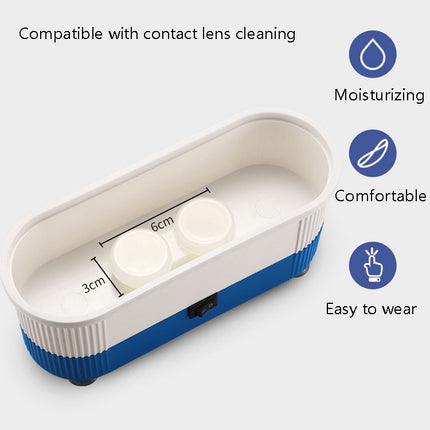 3 in 1 Glasses Cleaning Machine Small Contact Lens Glasses Jewelry Watch Cleaner(Blue)-garmade.com