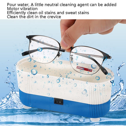 3 in 1 Glasses Cleaning Machine Small Contact Lens Glasses Jewelry Watch Cleaner(Pink )-garmade.com