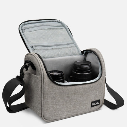 Baona BN-H011 Digital SLR Camera Bag Lens Storage Shoulder Bag(Gray)-garmade.com