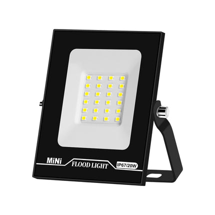 20W LED Projection Lamp Outdoor Waterproof High Power Advertising Floodlight High Bright Garden Lighting(Cold White Light)-garmade.com