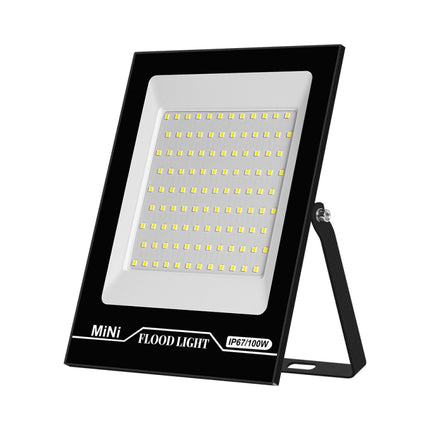 100W LED Projection Lamp Outdoor Waterproof High Power Advertising Floodlight High Bright Garden Lighting(Cold White Light)-garmade.com