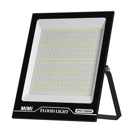 200W LED Projection Lamp Outdoor Waterproof High Power Advertising Floodlight High Bright Garden Lighting(Cold White Light)-garmade.com