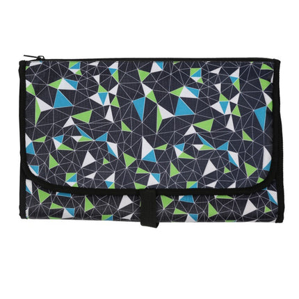 Portable Baby Changing Mat Multifunctional Baby Changing Table Waterproof Bag(Colorful Geometry)-garmade.com