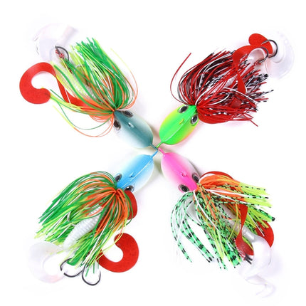 3 PCS Hengjia JI007 Long Shot Lead Head Tassel Beard Bait Sea Fishing Lead Bait, Specification: JIG 20g(4 )-garmade.com