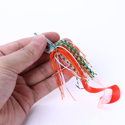 3 PCS Hengjia JI007 Long Shot Lead Head Tassel Beard Bait Sea Fishing Lead Bait, Specification: JIG 20g(4 )-garmade.com