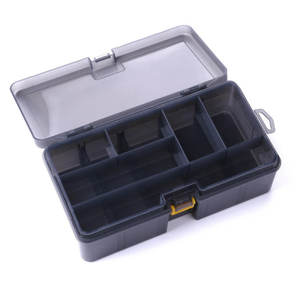 HENGJIA qt071-1 Double Layer Storage Box Fishing Gear Multi-Function Box(21.5x12x7cm)-garmade.com