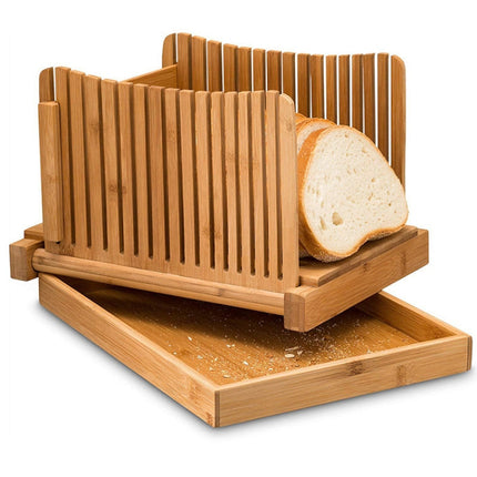 31.7x23.7x19cm Bamboo Household And Commercial Multi-Function Bread Cutting Plate Sliced Cutting Board Bread Slices Bread Plate-garmade.com