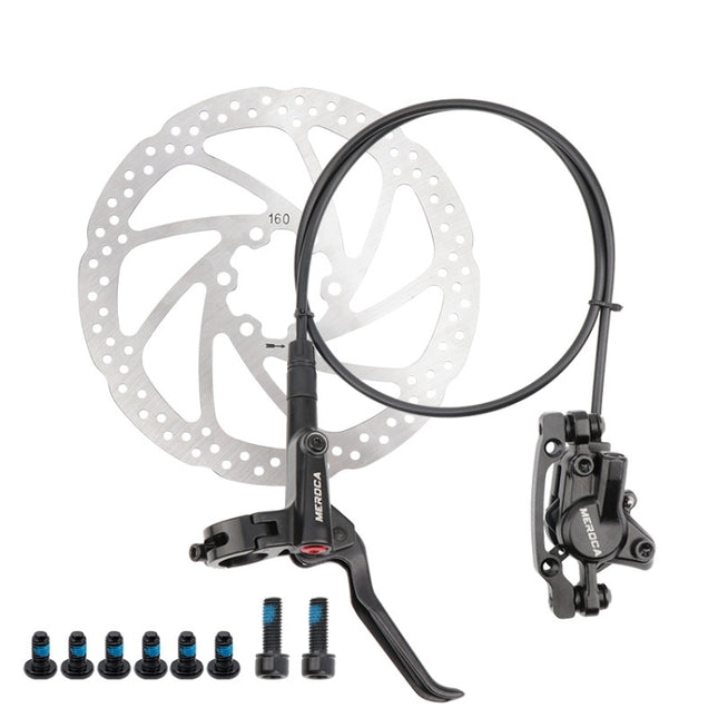 Meroca M800 Bicycle Brake Mountain Bike Universal Bilateral Brake Oil Pressure Disc Brake, Style: Right Front 800mm + Disc Brake-garmade.com