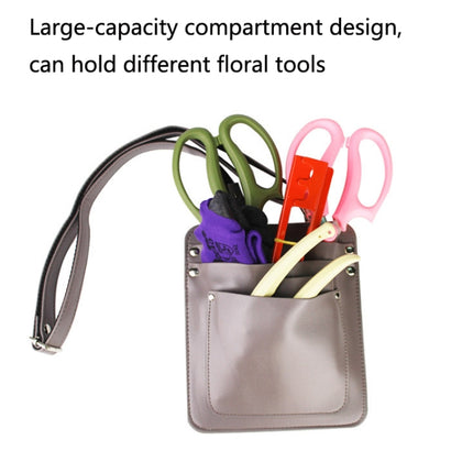 8009 Flower Tool Storage Bag Flower Shop Flower Cut Waist Bag(Pink)-garmade.com