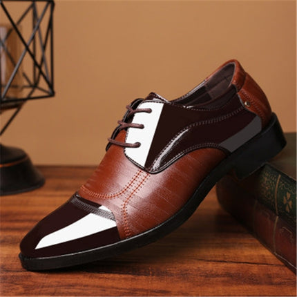 Fashion Men Leather Soft Business Casual Shoes, Size:41(Black)-garmade.com