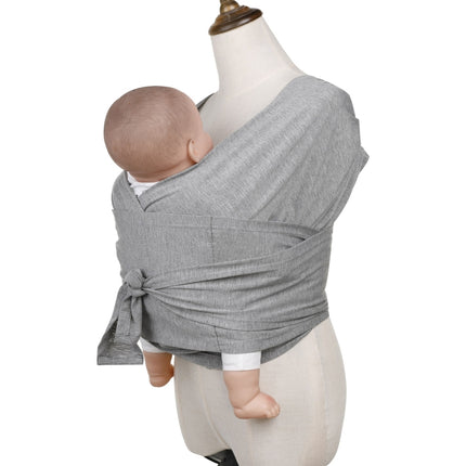 Baby Carrier Double Shoulder Front Holding Baby Carrier Portable Baby X Carrying Bag,Size: L (Gray)-garmade.com