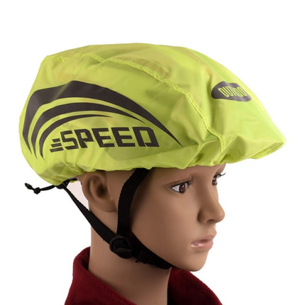 2 PCS Cycling Helmet Rain Cover Outdoor Reflective Safety Helmet Cover, Size: Free Size(Black (Style 2))-garmade.com