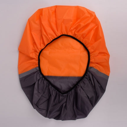 2 PCS Outdoor Mountaineering Color Matching Luminous Backpack Rain Cover, Size: S 18-30L(Gray + Orange)-garmade.com