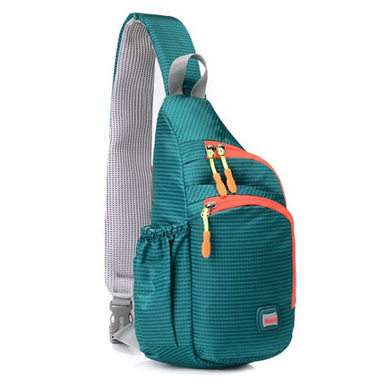 Tanluhu T-834 Outdoor Sports Large-Capacity Chest Bag(Water Green)-garmade.com