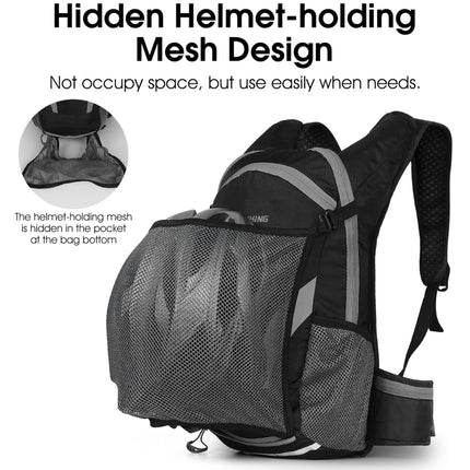 WEST BIKING YP1602798 Riding Backpack with Water Bag Set Outdoor Casual Travel Shoulder Bag, Size: 16L(Black Gray)-garmade.com
