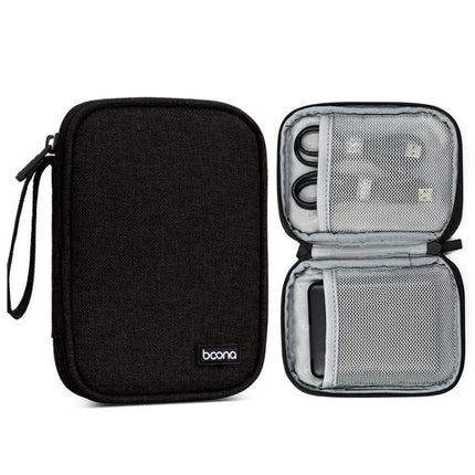Baona BN-C003 Mobile Hard Disk Protection Cover Portable Storage Hard Disk Bag, Specification: Single-layer (Black)-garmade.com