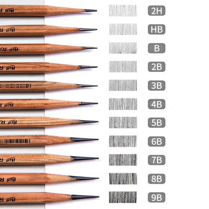 12pcs /Box Marco 7001 Sketch Pencil Children Original Wooden Word Learning Stationery Art Calligraphy Drawing Pencil, Lead hardness: 2H-garmade.com