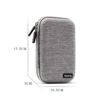Baona BN-F010 2.5 inch Mobile Hard Disk Single Layer Storage Bag Power Bank Protection Storage Bag(Gray)-garmade.com