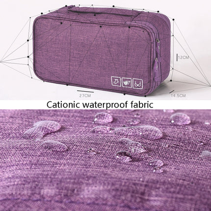 Travel Waterproof Storage Bag Underwear Storage Finishing Bag(Violet)-garmade.com
