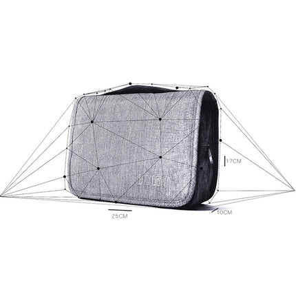 Travel Waterproof Wash Bag Portable Dust-Proof Storage Bag Hanging Cosmetic Bag(Navy)-garmade.com