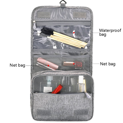 Travel Waterproof Wash Bag Portable Dust-Proof Storage Bag Hanging Cosmetic Bag(Purple)-garmade.com