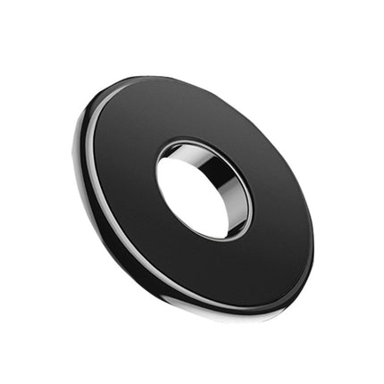Q6 Car Magnetic Mobile Phone Holder Round Car Dashboard Navigation Bracket(Black)-garmade.com