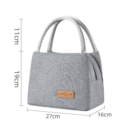 Lunch Lunar Bag Aluminum Film Thickening Large Capacity Portable Lunch Box, Size: Large(Navy)-garmade.com